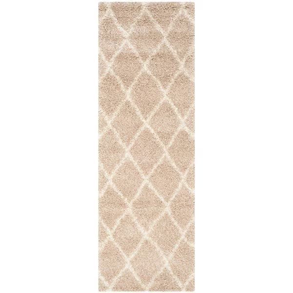 Montreal Shag Runner Rug, Beige and Ivory - 2 ft.-3 in. x 11 ft., Safavieh, Mfr#: SGM831C-211